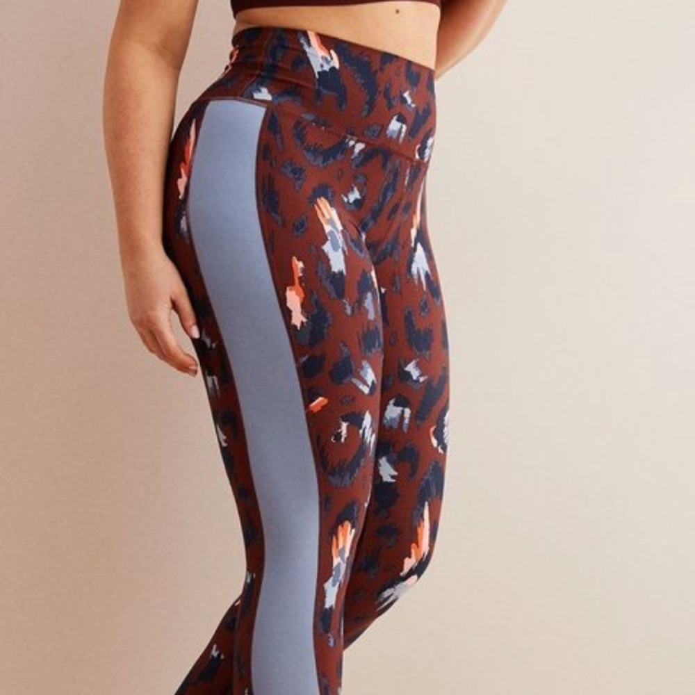 Aerie Move High Waisted Track Leggings Dark Rust